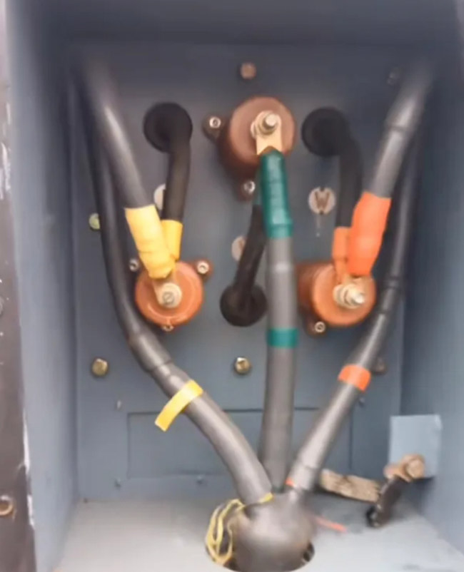 图为630KW高压电机接线照片2